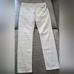 Lacoste Men's White Straight Jeans W33/L32 New